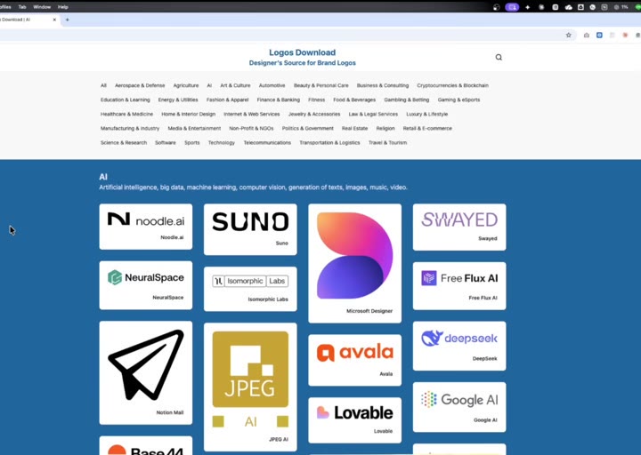 เว็บไซต์ logos-download.com สำหรับดาวน์โหลดโลโก้