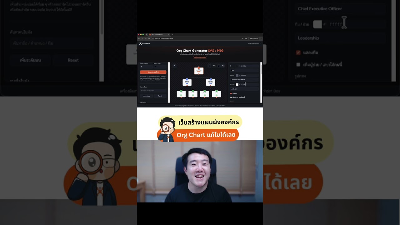 วิธีทำ Org Chart แผนผังองค์กรออนไลน์ ง่ายและฟรี ไม่ต้องเปิด PowerPoint