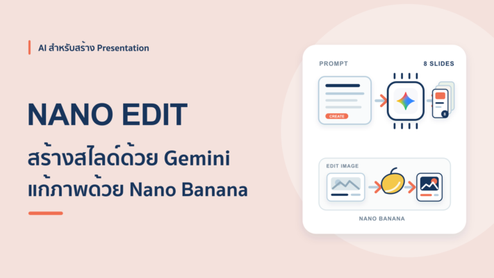 วิธีใช้ Gemini สร้าง Presentation แล้วแก้สไลด์ด้วย Nano Banana ใน Google Slides