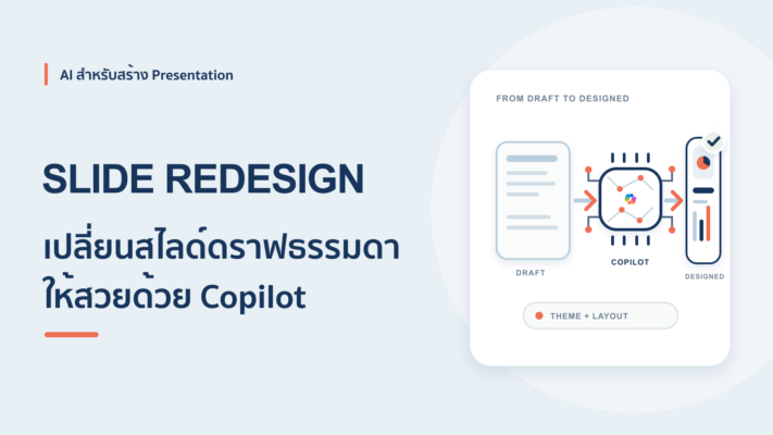 ใช้ AI ปรับสไลด์ดราฟธรรมดาให้สวยเป็นมืออาชีพใน PowerPoint