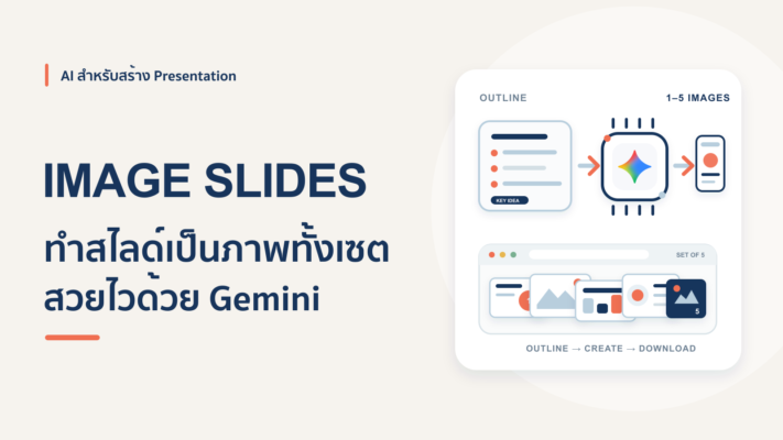 วิธีใช้ AI (Gemini) ทำสไลด์เป็นภาพทั้งเซต ง่ายๆ ไม่ต้องออกแบบเอง